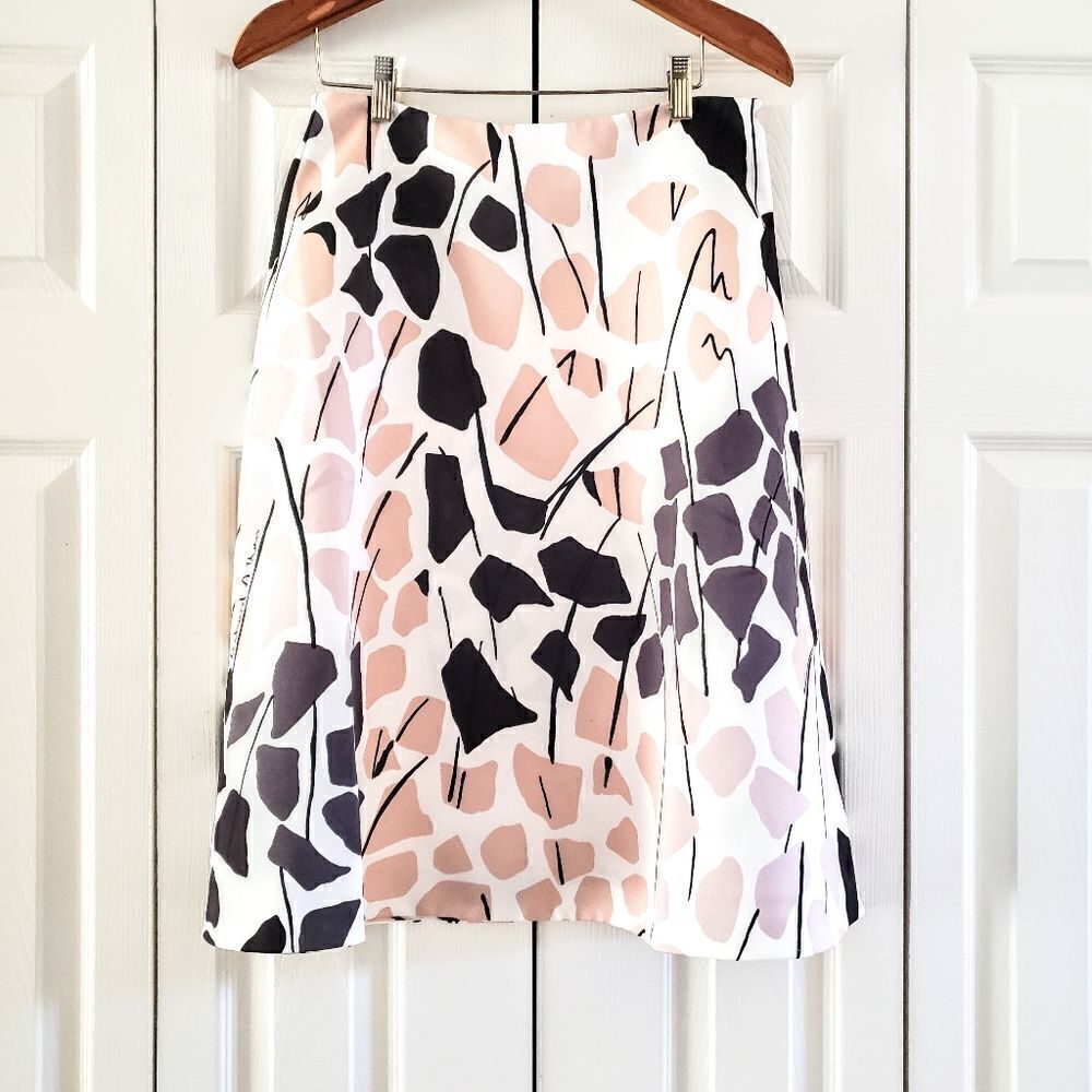 Richard Allan x H&M Multicolor Print A Line Skirt Size 8